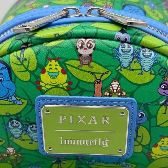 Loungefly · NWT · A Bug’s Life Mini Backpack · PT Flea Charm · Disney Pixar - Picture 4 of 9